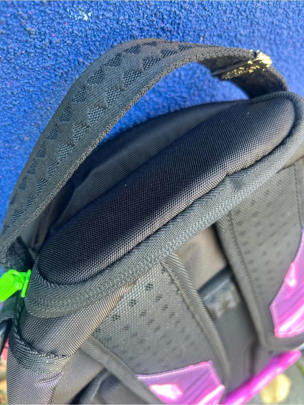 Sprayground Pink Black Rick and Morty Crystal Print Kids Backpack